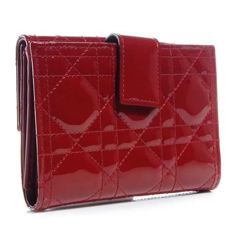 red dior wallet